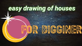 Easy drawing of houses at night #drawingideas #drawing screenshot 2