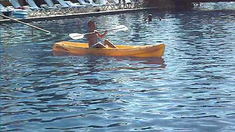 Pool Kayak Races   Marina El Cid Mexico 2012 4 Lewey