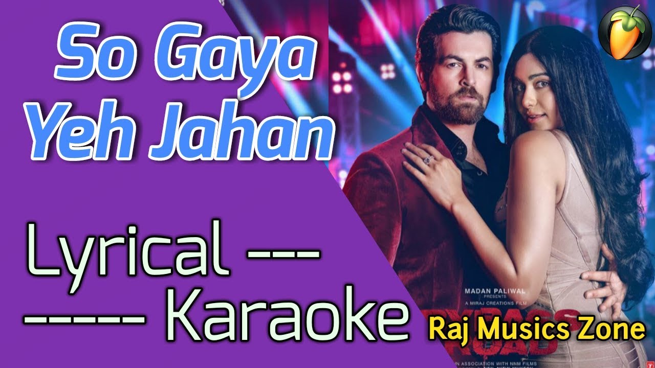 So Gaya Yeh Jahan Instrumental | Karaoke | Jubin Nautiyal | Bypass Road | Raj Musics Zone | 2019
