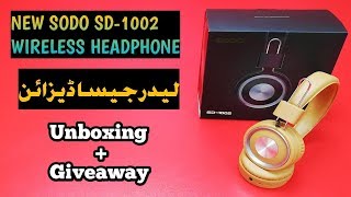 SODO SD-1002 Wireless Headphone Unboxing + Giveaway, Bluetooth 5.0 (Leather Jesa Design)