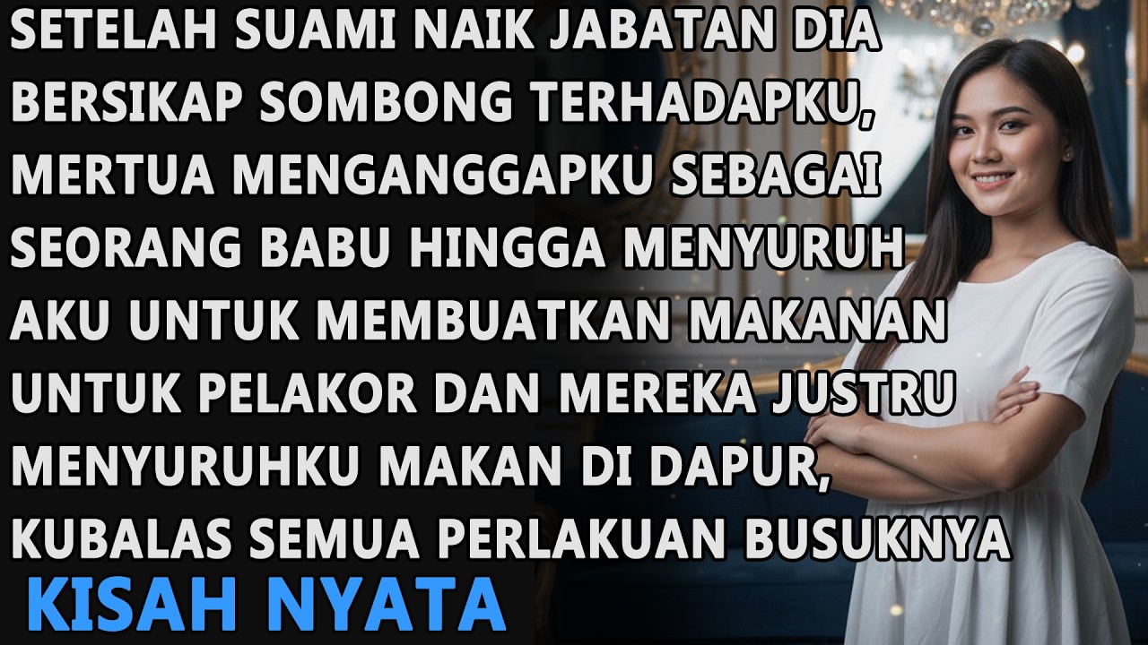 SETELAH SUAMI NAIK JABATAN DIA SOMBONG PADAKU, MERTUA MENGANGGAOKU SEBAGAI BABUNYA, KUBALAS DENGAN..