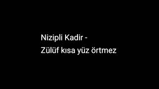 Nizipli Kadir - Zülüf kısa yüz örtmez (internette olmayan türküler) Resimi