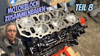 Golf 3 VR6 Motorblock zusammenbauen (Motor Revision) Kolben, Kurbelwelle, Pleuel !