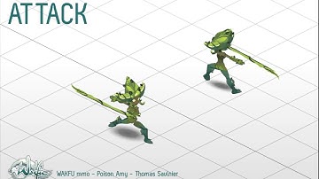 WAKFU MMO - Poison Amy, animations set.