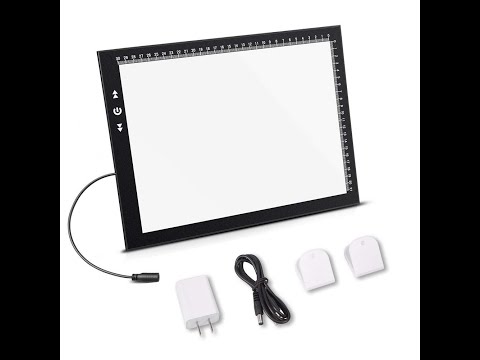 QENSPE Wireless A3 Light Pad for Diamond Painting, Rechargeable LED Black