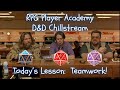 RPG Player Academy Livestream:  Teamwork!  And Other Awesome Stuff