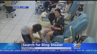 Caught On Video: Woman Steals Rings At Studio City Salon