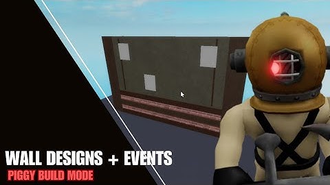 WALL DESIGN + CUSTOM EVENT in piggy BUILD MODE?! (tips & tricks)