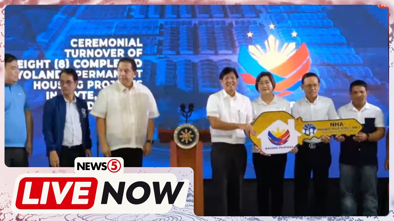 LIVE | Pres. Marcos leads ceremonial turnover of 8 completed Yolanda ...