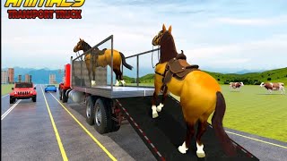 FARM ANIMAL TRANSPORT TRUCK #2- RHINOS TRANSPORT GAME PLAY ( ANDRIOD ,SOS ) screenshot 2