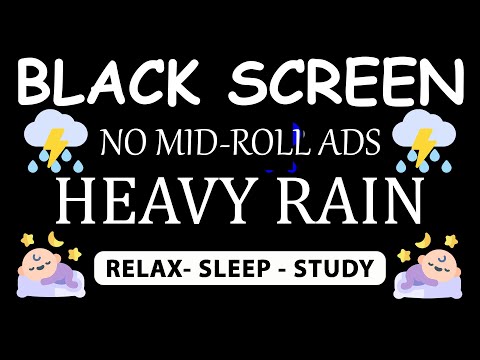 Gentle Rain Sounds for Sleeping - Fall Asleep Fast, Quiet Night Rain