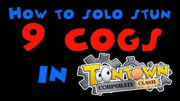 How to solo stun 9 cogs in the Toontown Corporate Clash CJ/WSI (Free Camera)