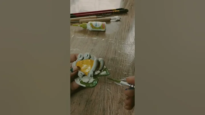 clay craft #viral #youtubeshorts #painting #acrylicpainting #art #reels  #shorts #craft #clay #frog