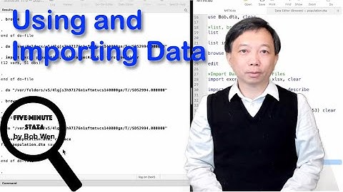 Using and Importing Data | Stata Tutorials Topic 22