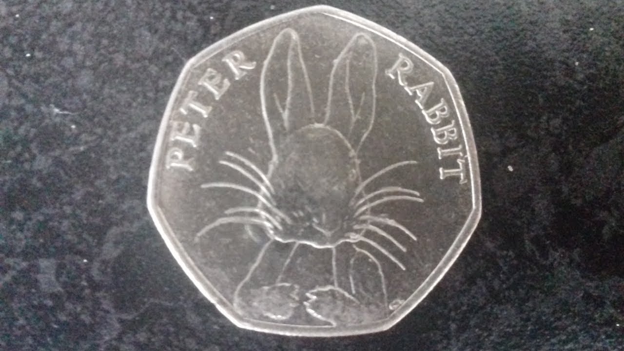 Peter Rabbit 50p Coin Worth Half Whiskers Peter Rabbit 2016 RARE 