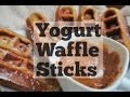 Yogurt Waffle Sticks and Dulce de Leche