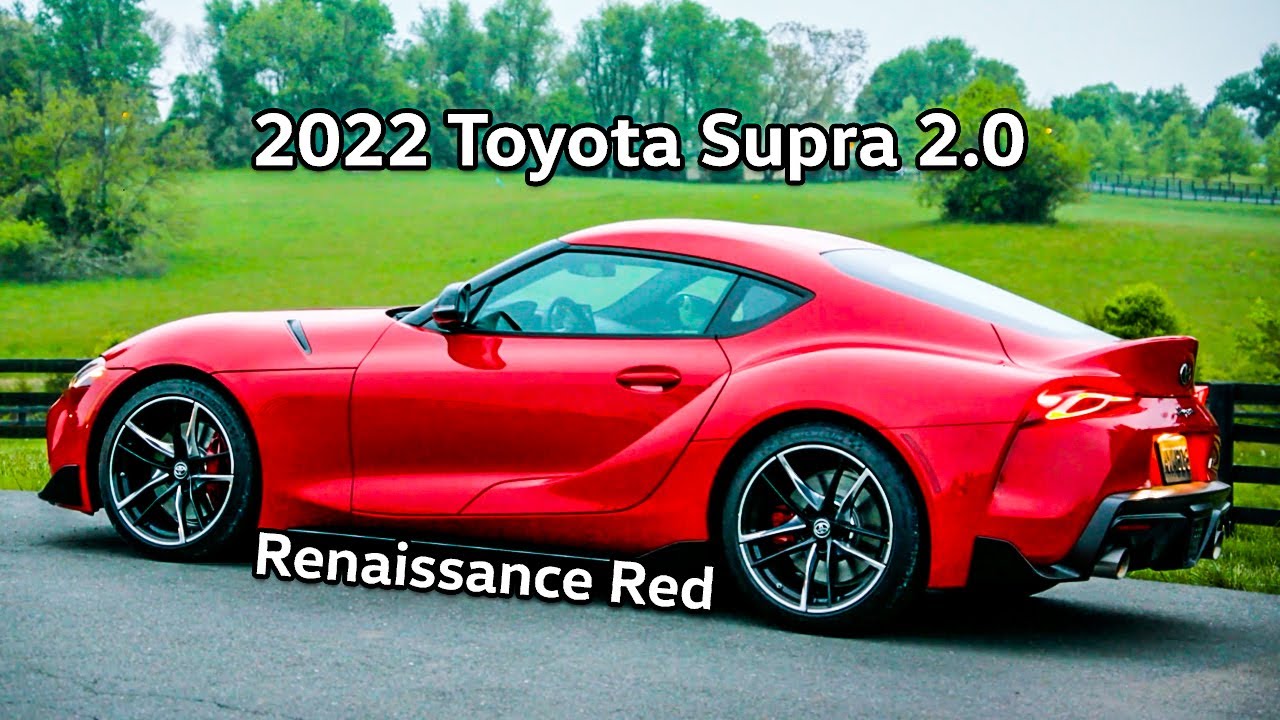 2022 Toyota Supra 2.0 in Renaissance Red - YouTube