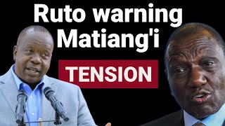 Ruto warns Matiang'i through Kibagendi arrest in Narok
