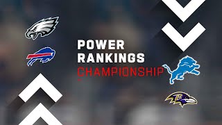 Championship Round Power Rankings!