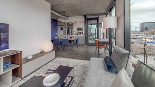 A West Loop 2-bedroom model Plan 2F at the new Fulbrix Fulton Market
