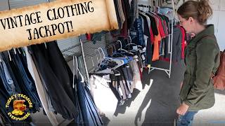 OUR BIGGEST VINTAGE CLOTHING SCORE EVER! Garage Sale Treasure Hunt!