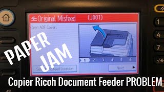 Original Misfeed J001 Document Feeder Ricoh DF2020