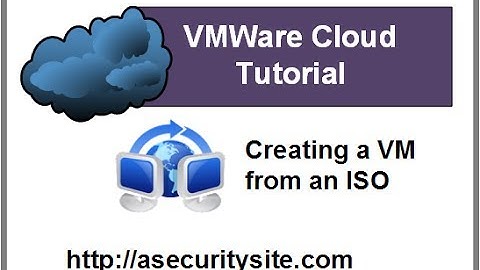 VMware vSphere: Creating a VM from an ISO