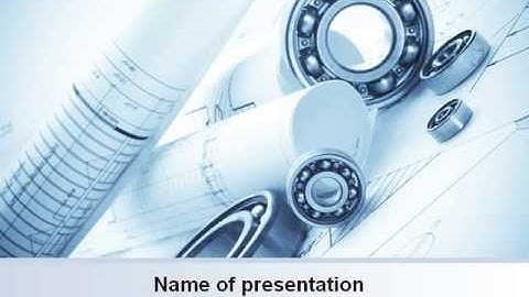 Mechanical Sketch PowerPoint Template by PoweredTemplate.com