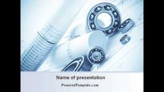 Mechanical Sketch PowerPoint Template by PoweredTemplate.com