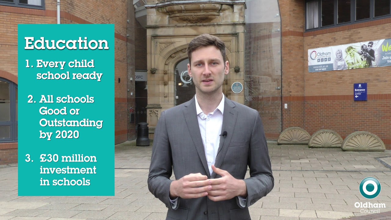 A Level results day Oldham Council Leader Sean Fielding YouTube