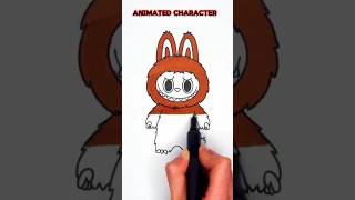 Cartoon Drawing Timelapse: Cute Bunny Costume Character Art#shorts #art #anime #viral