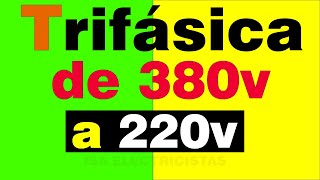 Porque cunado se mide voltaje marca 220v si la instalación es trifásica de 380v