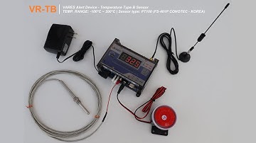 [VR-TB] Cảnh báo nhiệt độ và mất điện qua điện thoại, điều khiển theo nhiệt độ (Cảm biến PT100)