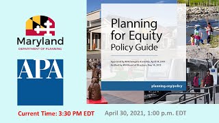 Equity in Policy and Practice: Addressing Past Inequities in Planning for the Future Record