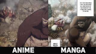 Anime VS Manga - Attack On Titan Season 4