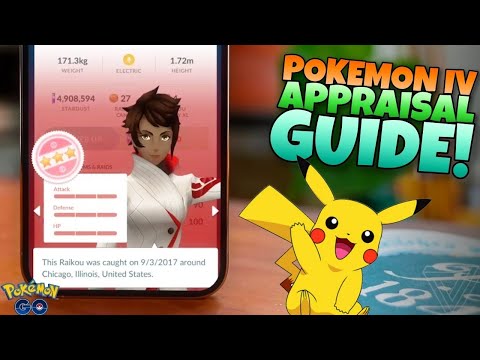 POKÉMON GO IVs GUIDE!!  How to Appraise Your Pokémon for PERFECT IVs!!