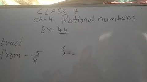 Class 7 Chapter 4 RATIONAL NUMBERS Ex 4.4