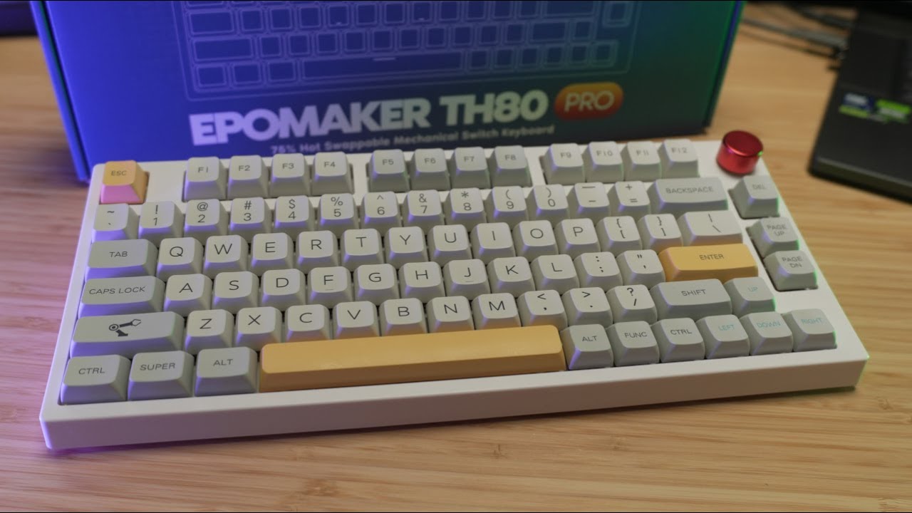Epomaker TH80 Pro 75% mechanical keyboard - YouTube