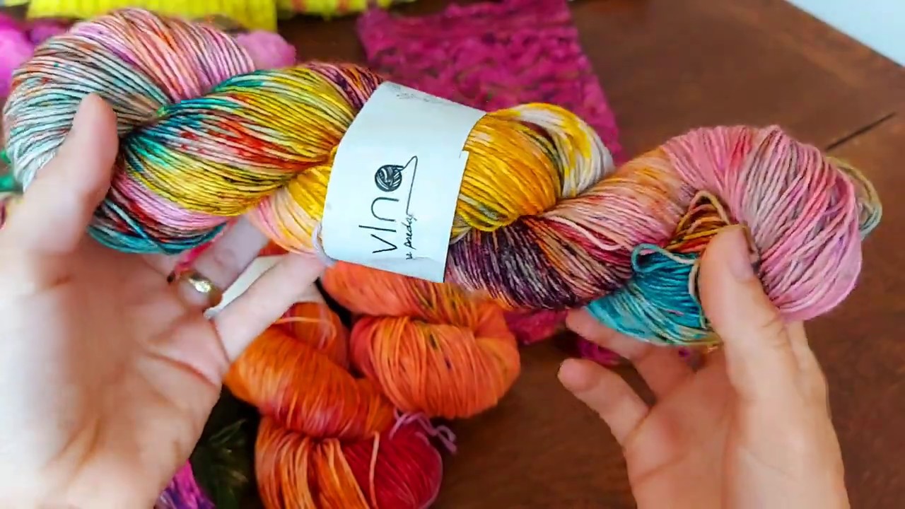 Ručne farbená ponožková priadza