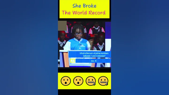 She Broke The Record || #maths #competition || 😲😲😲🤯🤯🤯