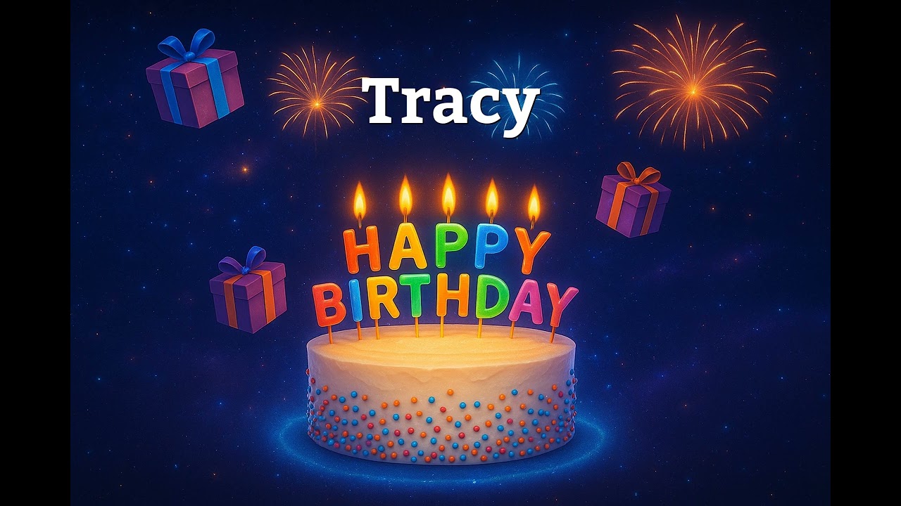 Happy Birthday Tracy 🎂 | Personalized Birthday Song with Name | Custom Birthday Video