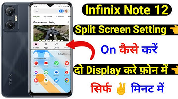 infinix note 12 split screen kaise kare | how to split screen setting infinix note 12