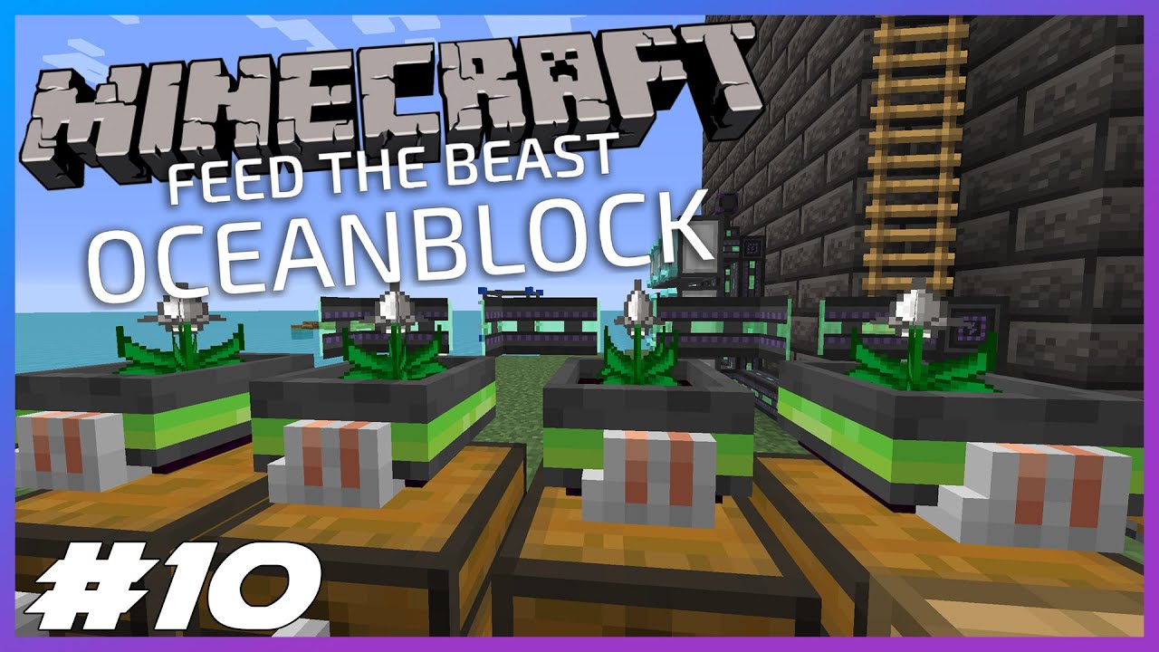 FTB OceanBlock Ep.10 Power Pots Are OP