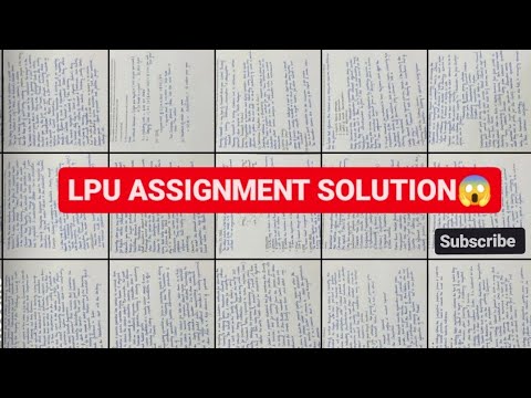 lpu assignment solution