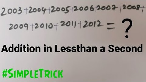 Addition of 10 Consecutive Numbers Easily #MathTrick #Sumtrick