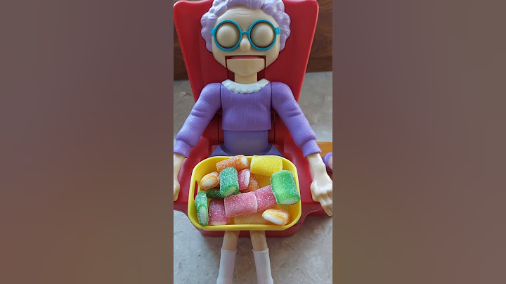 Filling Granny's plate with Haribo Rainbow🌈 #asmr #shortfeed #shorts