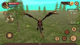 Dragon Sim : Moving around freely 3D  ACTION game!!🔥 | Defeat the  ENEMIES iOS, Game ✅
