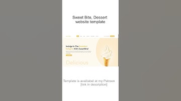 Responsive Dessert Website Template #shorts #coding #webdevelopment