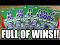 WINS! 4 IN A ROW! &quot;FULL OF $500s&quot; SCRATCH OFF LOTTERY TICKETS!!