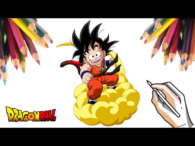 50 Desenhos do Goku para Colorir (Anime Dragon Ball Z)